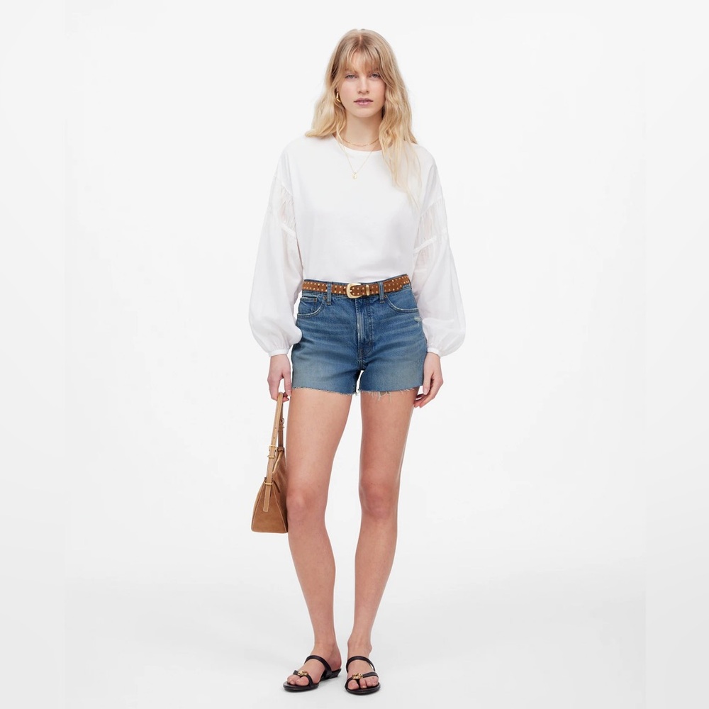 Madewell Women’s The Perfect Jean Shorts Denim Bowman Wash size 24 NEW
